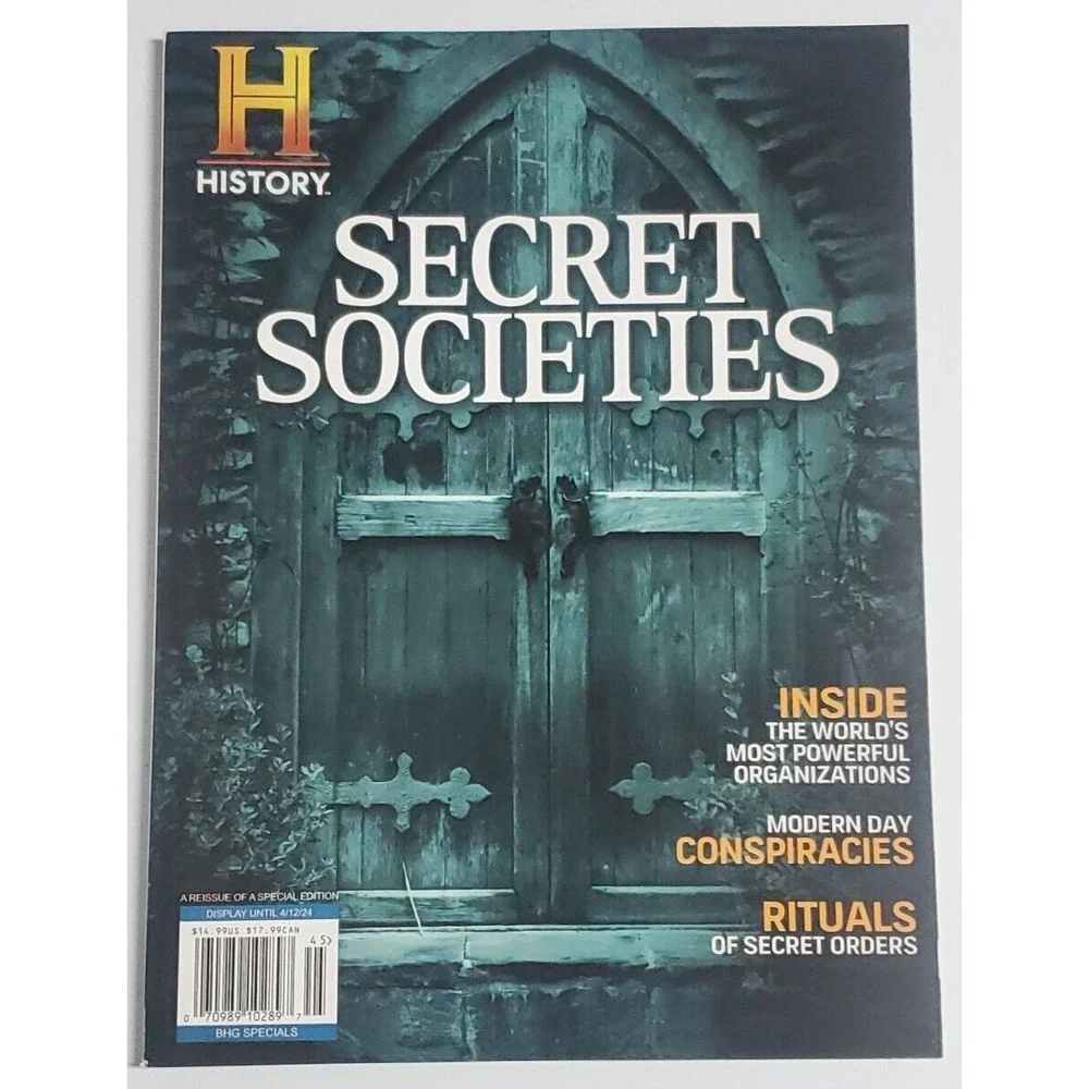 SECRET SOCIETIES special edition History Channel Magazine ~ conspiracies rituals